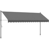 Tenda na uvlačenje antracit 400 x 150 cm od tkanine i čelika | Eponuda.ba