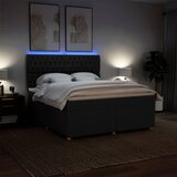  Krevet s oprugama i madracem crni 180x200 cm od tkanine | shoptok.hr