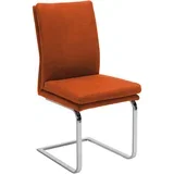 NIHAJNI STOL, kovina, tekstil oranžna, barve kroma