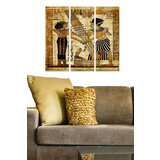 Wallity MDF1279873 multicolor decorative mdf painting (3 pieces)