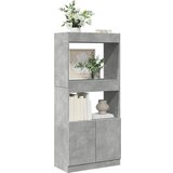 vidaXL Visoka komoda boja betona 63x33x140 cm od konstruiranog drva Cijene
