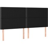  Uzglavlje 4 kom crni 90x5x78/88 cm od tkanine | shoptok.hr