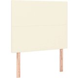  Posteljni okvir z vzglavjem krem 90x190 cm umetno usnje, (20904326) | Shoptok.si