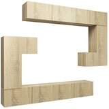  8-dijelni set TV ormarića boja hrasta sonome konstruirano drvo | shoptok.hr