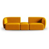 Milo Casa Gorčično rumena žametna sedežna garnitura 246 cm Paolo – | Shoptok.si