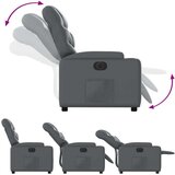  Električni naslonjač od umjetne kože sivi | shoptok.hr