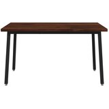  Kvadratni blagovaonski stol 140 x 80 x 75 cm - tamno smeđa i crna 140 x 80 x 75 cm Četvrtasto | shoptok.hr