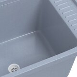  Umivaonik za zidnu montažu sivi 60x40x28 cm od smole | shoptok.hr