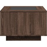  Stolić za kavu LED smeđa boja hrasta 60x60x40 cm drveni | Eponuda.ba