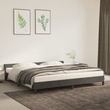 vidaXL Posteljni okvir z vzglavjem temno siv 200x200 cm žamet Cene