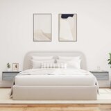  Zidni noćni ormarići s LED svjetlima 2 kom boja hrasta sonome | shoptok.hr