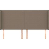  Uzglavlje s ušima smeđesivi 183x16x118/128 cm od tkanine | shoptok.hr