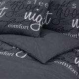  Set posteljine za poplun crna 140 x 200 cm pamučni | shoptok.hr