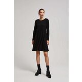Marisse Black Dress With Long Sleeves And A Flared Bottom Cijene
