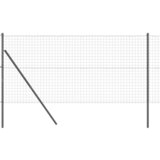vidaXL Ogrodje s stebri Siva 1.2 x 25 m Jeklo, (5000097832) | Shoptok.si