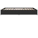  Okvir za krevet crni 135x190 cm konstruirano drvo i metal | shoptok.hr