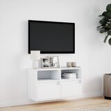  Zidni TV ormarić s LED svjetlima bijeli 80 x 31 x 45 cm | shoptok.hr