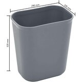 vidaXL Kuhinjska kolica s plastičnim posudama 82x43,5x93 cm | shoptok.hr