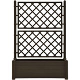  Vrtna sadilica s rešetkom 100 x 43 x 142 cm PP boja kave | Eponuda.ba