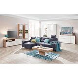 Hom`in sedežna garnitura, gladka tkanina temno siva | Shoptok.si