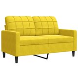 vidaXL 3-dijelni set sofa s jastucima žuti baršunasti | shoptok.hr