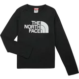 The North Face Majice z dolgimi rokavi Teen L/S Easy Tee Črna