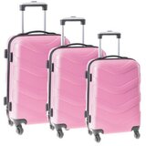  Rome, kofer, set 3 komada, ABS, roze 127 ( 110141 ) Cene
