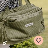 Doomoo torba za previjanje Fluffy - Corduroy Kaki | shoptok.hr