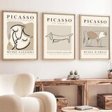 WALLXPERT huhu253 - 50 x 35 Multicolor Decorative Framed MDF Painting (3 Pieces) | ePonuda.com