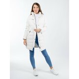 Glano Women's quilted jacket - white Cene
