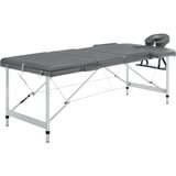 vidaXL masažna miza s 3 conami aluminijast okvir antracit 186x68 cm Cene