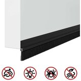  Samolepljiva tesnila za vrata 12 pcs Črna 100 cm, (5000113526) Slike