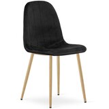  PADVA stolica - crni baršun / noge od hrasta x 1 | shoptok.hr