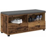  Klupa za hodnik s jastukom Staro drvo 100 x 38 x 46 cm | shoptok.hr