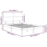  Posteljni okvir iz trdnega lesa 120x190 cm, (20684479) | Shoptok.si