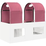  Krevet s Tunelom 4 pcs Bijela i ružičasta Konstruirano drvo | Shoptok.si