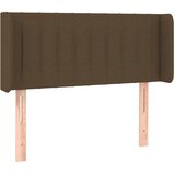  Uzglavlje s ušima tamnosmeđe 93x16x78/88 cm od tkanine | Eponuda.com