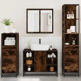 4-dijelni set kupaonskog namještaja boja hrasta drveni Smoked oak | Shoptok.si