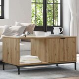 vidaXL Klubska miza artisan hrast 90 x 49 x 46 cm Konstruiran les | Shoptok.si