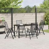 vidaXL 5-delni vrtni jedilni set antracitno jeklo | Shoptok.si