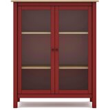 Marckeric Crvena/natur vitrina od borovine 90x110 cm Misti - Cijene