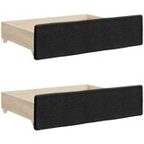  Dnevni krevet na razvlačenje s ladicama crni 90x200 cm tkanina | shoptok.hr