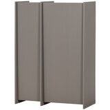 WOOOD Sivi ormarić u dekoru jasena 102x140x44 cm Brock – | shoptok.hr