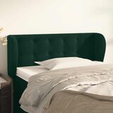  Uzglavlje s ušima tamnozeleno 83x23x78/88 cm baršunasto | Eponuda.com