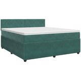  Boxspring krevet s madracem Tamnozelena 140 x 200 cm Baršun | shoptok.hr