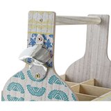  Stalak za boce DKD Home Decor 27 x 16 5 x 25 cm Plava Turkizno Drvo MDF (2 kom.) | shoptok.hr