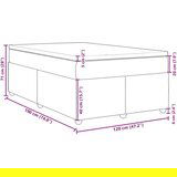 vidaXL Box spring postelja z vzmetnico modra 120x190 cm blago, (21305875) | Shoptok.si