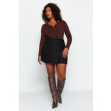 Trendyol Curve Black Finike Woven Shorts Skirt Cijene