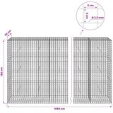  Gabion s žicom debljine 3 5 mm i mrežom 5x5 cm 1050x30x150 cm - 30 cm 150 cm 1050 cm | shoptok.hr