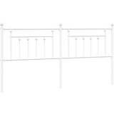 Maison Chic kovinsko posteljno vzglavje - vzglavna omarica - nočna omarica belo 200 cm, (21704879) | Shoptok.si